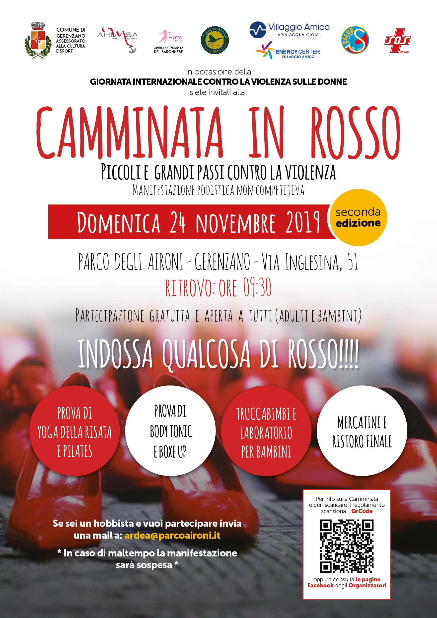 Locandina A3 - Camminata in Rosso