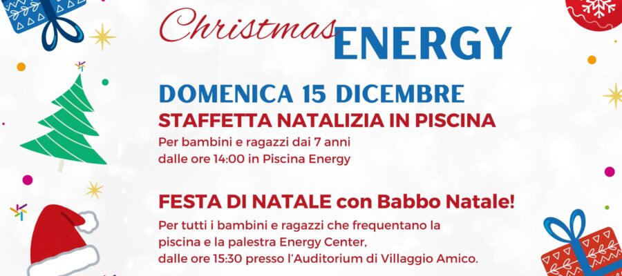 festa natale energy (Banner medio (USA, orizzontale))